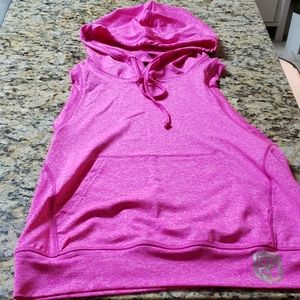 Backless tank top hoodie
